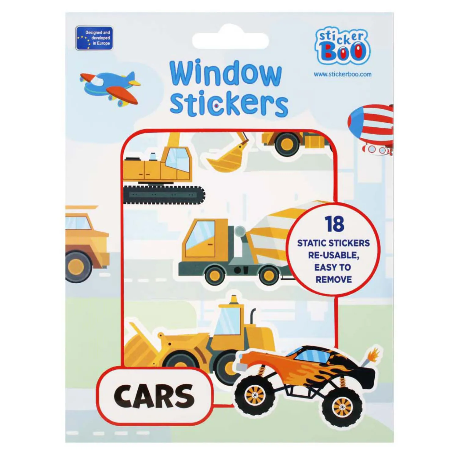 Raamstickers Voertuigen, 16x21cm- Online