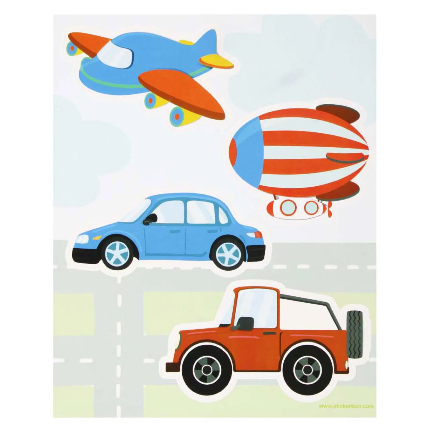 Raamstickers Voertuigen, 16x21cm- Online