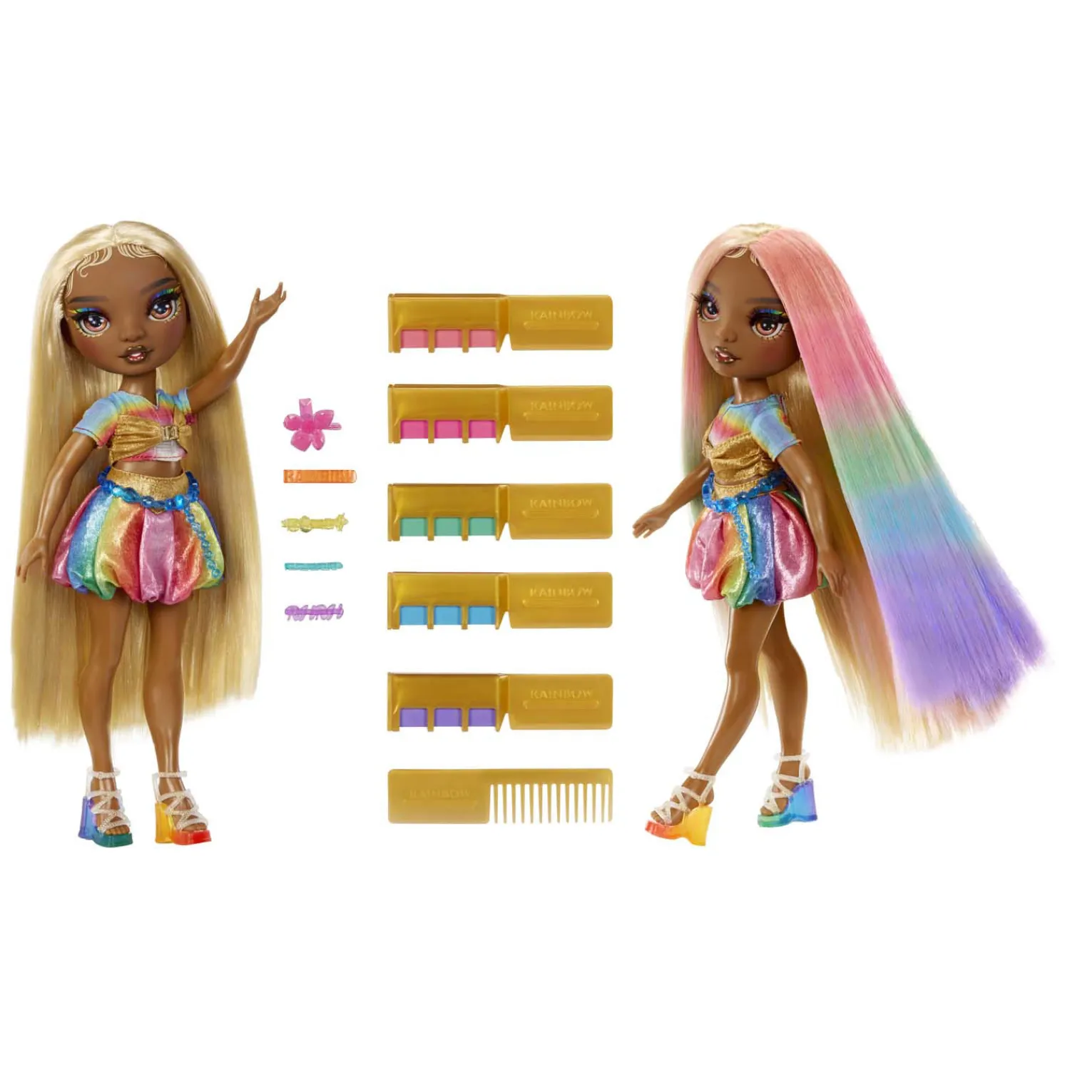 Rainbow High Modepop met Haarkrijt - Meline Goud>MGA Entertainment Clearance