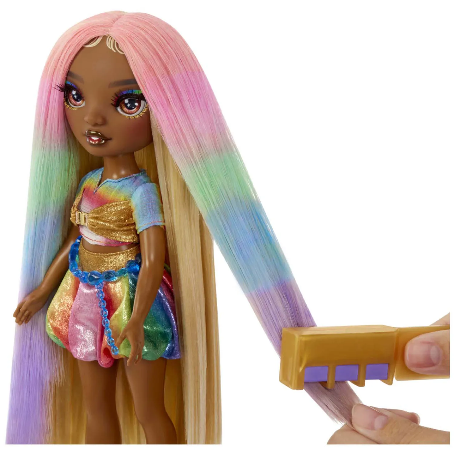 Rainbow High Modepop met Haarkrijt - Meline Goud>MGA Entertainment Clearance