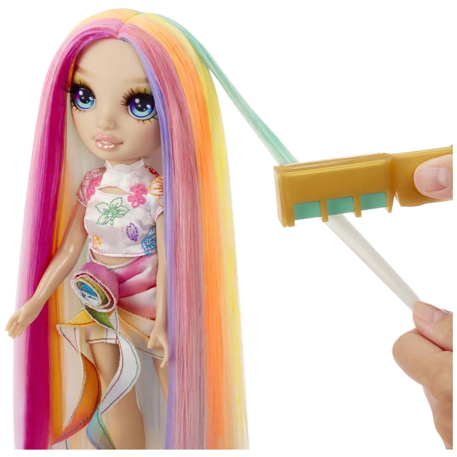 Rainbow High Modepop met Haarkrijt - Amaya Regenboog-MGA Entertainment New