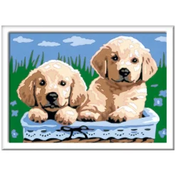 CreArt Schilderen op Nummer - Schattige Puppies>Ravensburger Best