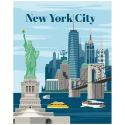CreArt Schilderen op Nummer - Kleurrijk New York-Ravensburger New
