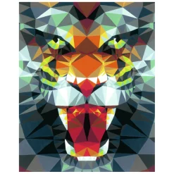 Ravensburger CreArt Schilderen op Nummer - Polygon Tijger New