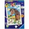 CreArt Schilderen op Nummer - Paard en Poesje>Ravensburger Discount