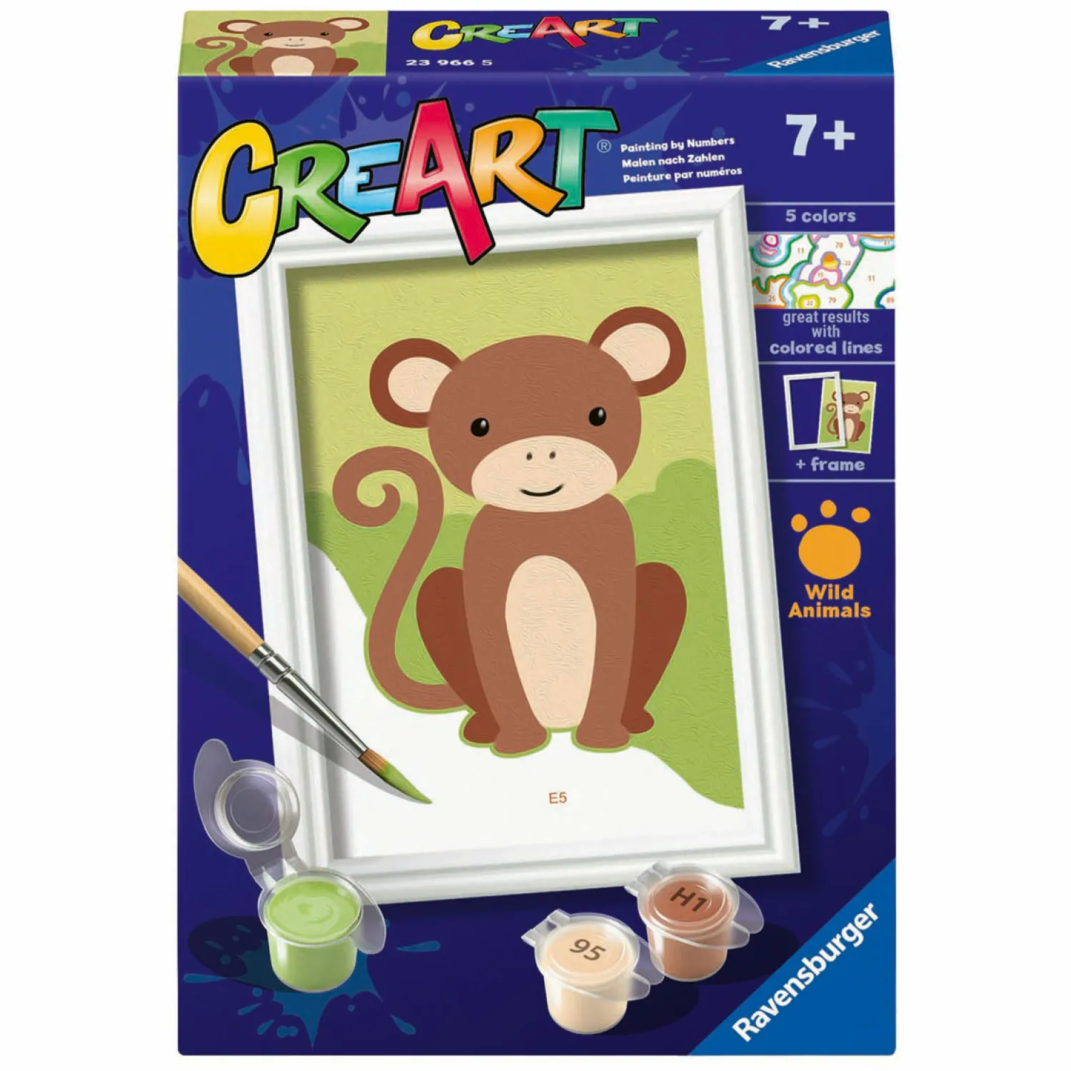 CreArt Schilderen op Nummer - Aap>Ravensburger Outlet