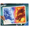 CreArt Schilderen op Nummer - Fire And Ice>Ravensburger