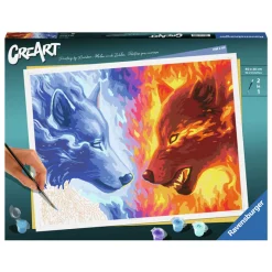 CreArt Schilderen op Nummer - Fire And Ice>Ravensburger