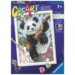 CreArt Schilderen op Nummer - Speelse Panda-Ravensburger New
