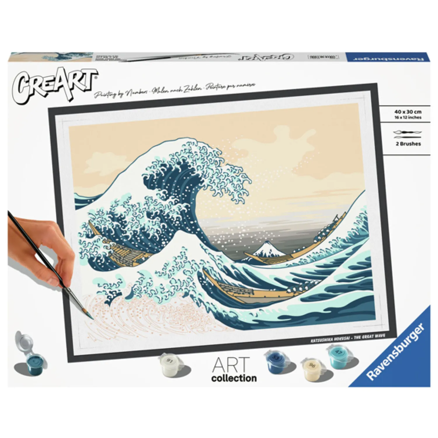 CreArt Schilderen op Nummer - Hoksusai: The Great Wave>Ravensburger Clearance