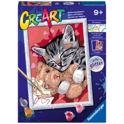 CreArt Schilderen op Nummer - Vredige Kitten-Ravensburger Hot