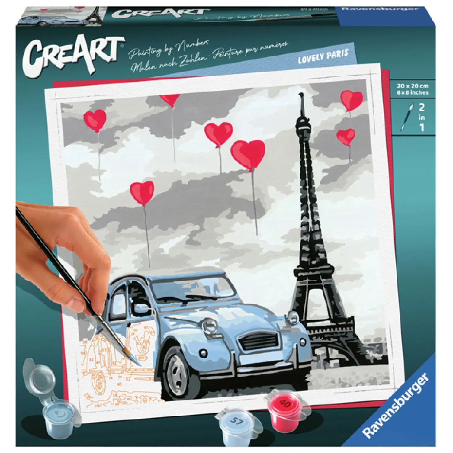 CreArt Schilderen op Nummer - Paris>Ravensburger