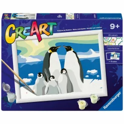 CreArt Schilderen op Nummer - Pinguin Familie-Ravensburger Discount