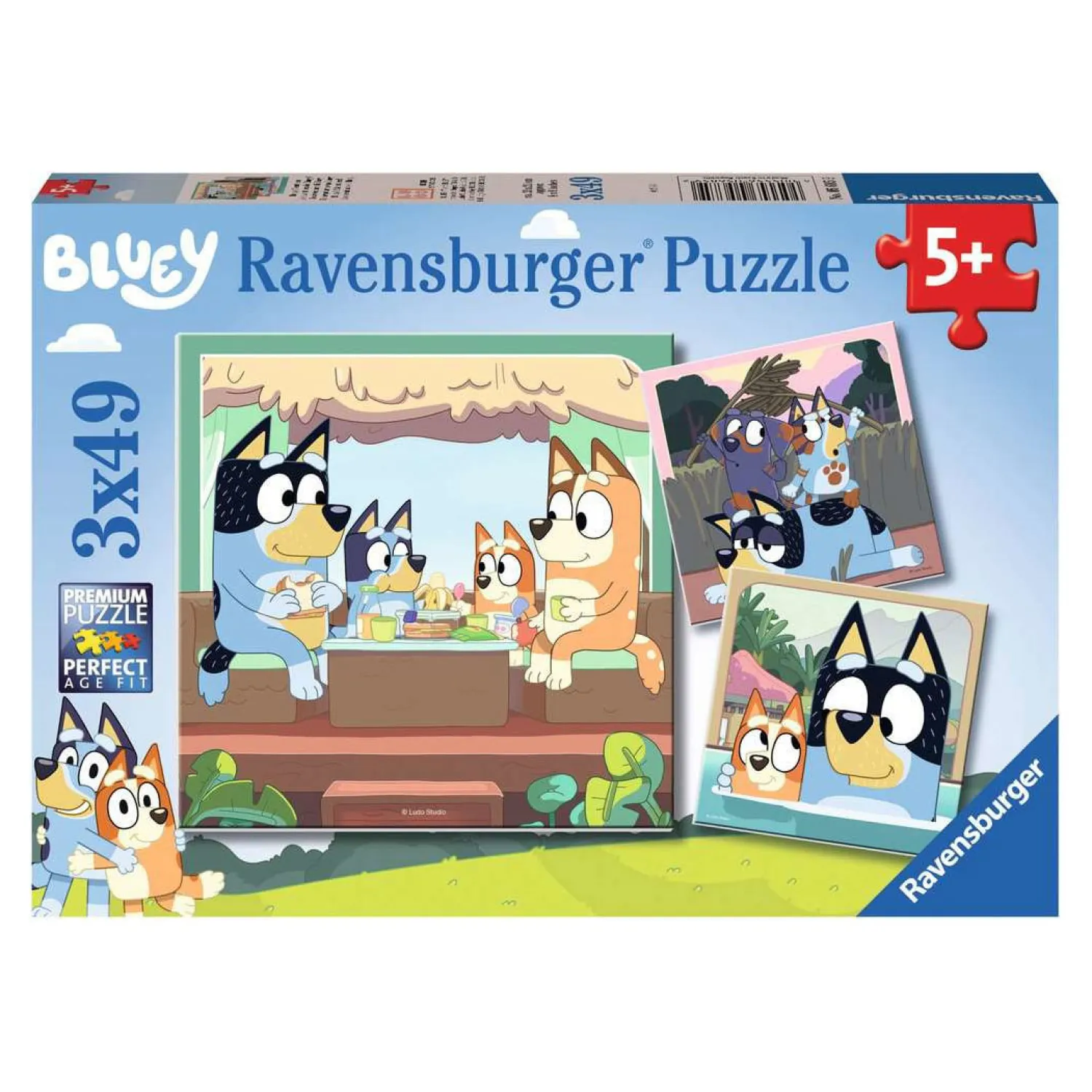 Ravensburger De Avonturen van Bluey Legpuzzel, 3x49st. Discount
