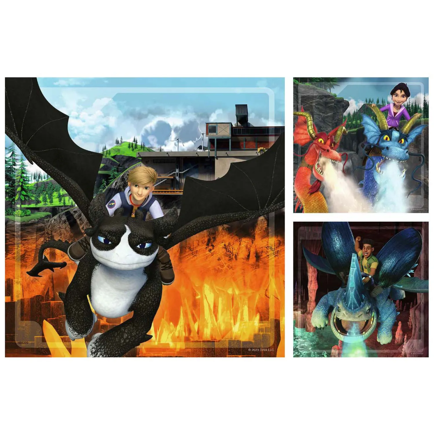 Dragons The Nine Realms Legpuzzel, 3x49st.>Ravensburger Sale