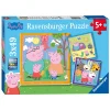Familie en Vrienden van Peppa Pig Legpuzzel, 3x49st.-Ravensburger Online