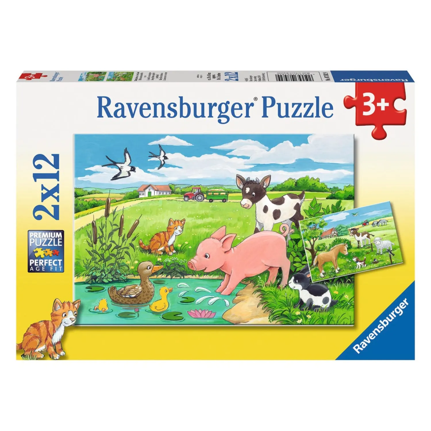 Ravensburger Jonge Dieren op het Platteland, 2x12st. Discount
