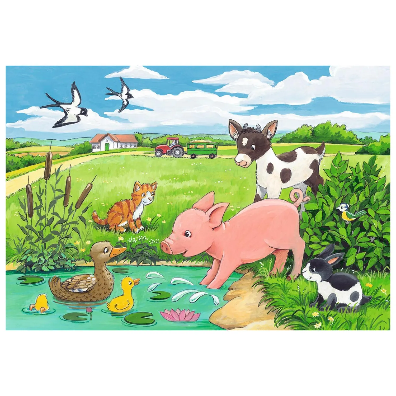 Ravensburger Jonge Dieren op het Platteland, 2x12st. Discount