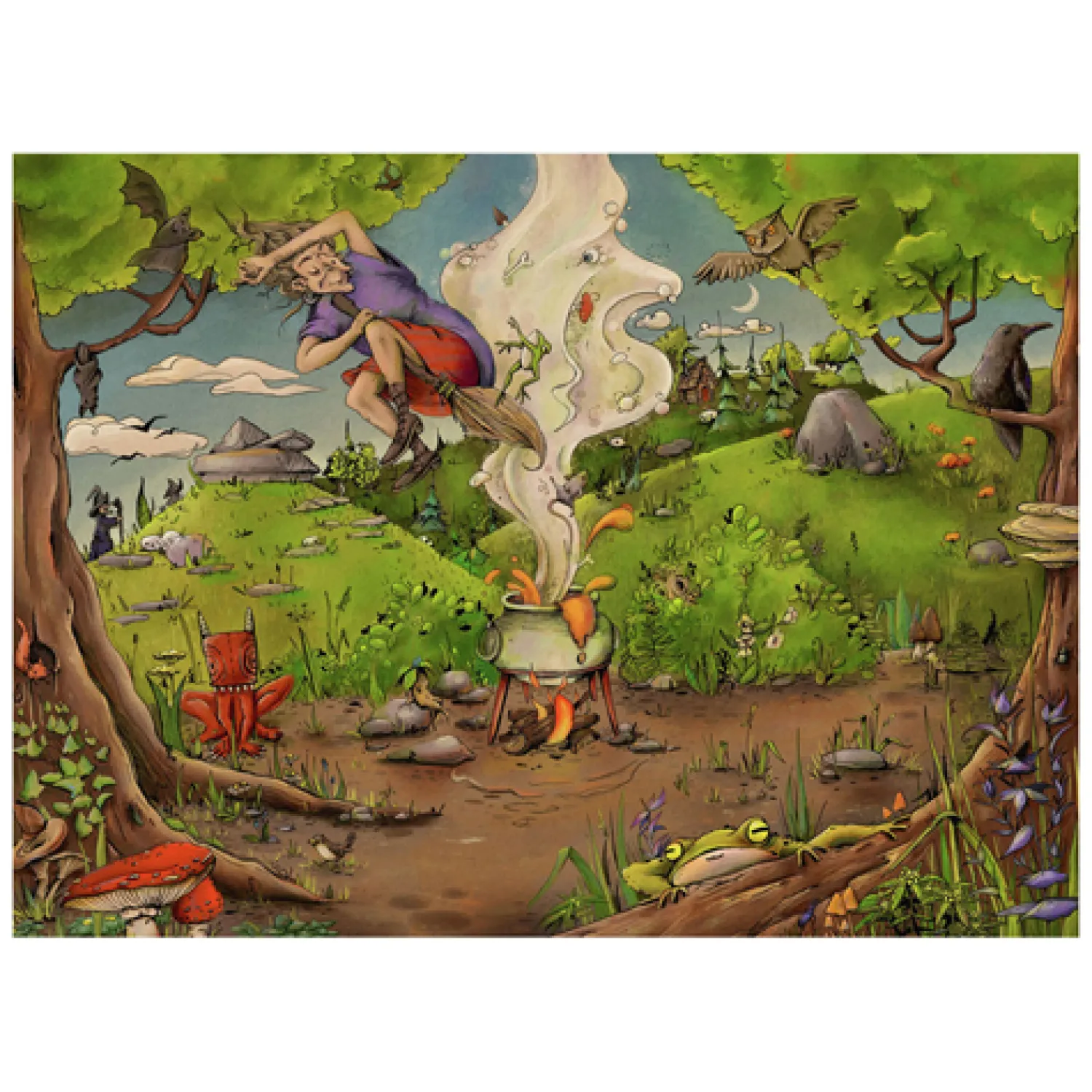 Legpuzzel Bei Der Waldhexe, 500st.-Ravensburger New