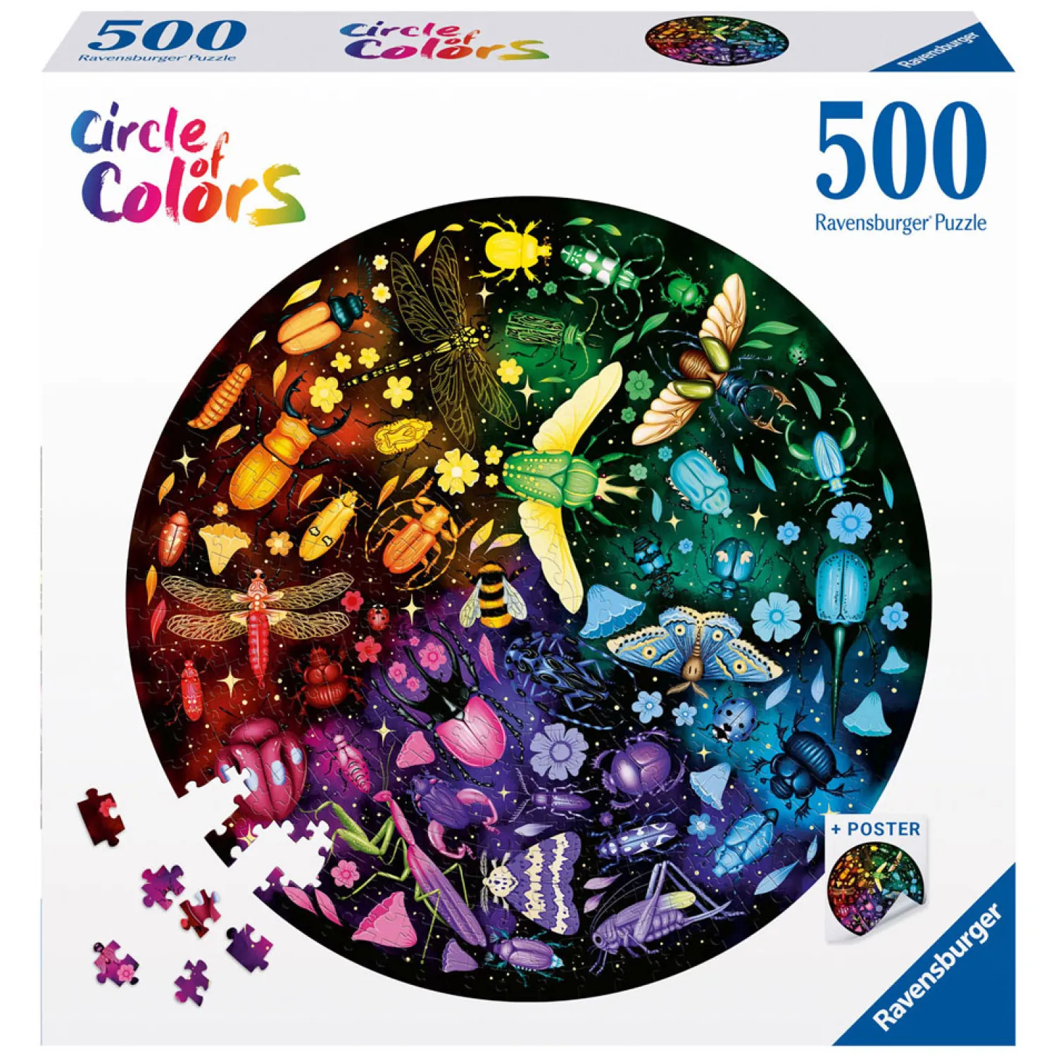 Ravensburger Legpuzzel Circle of Colors Insecten, 500st. Clearance