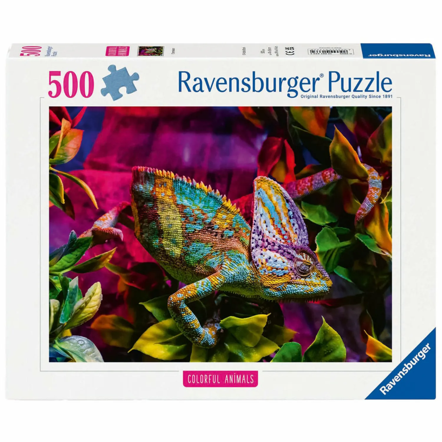 Legpuzzel Colorful Animals Kameleon, 500st.-Ravensburger Online