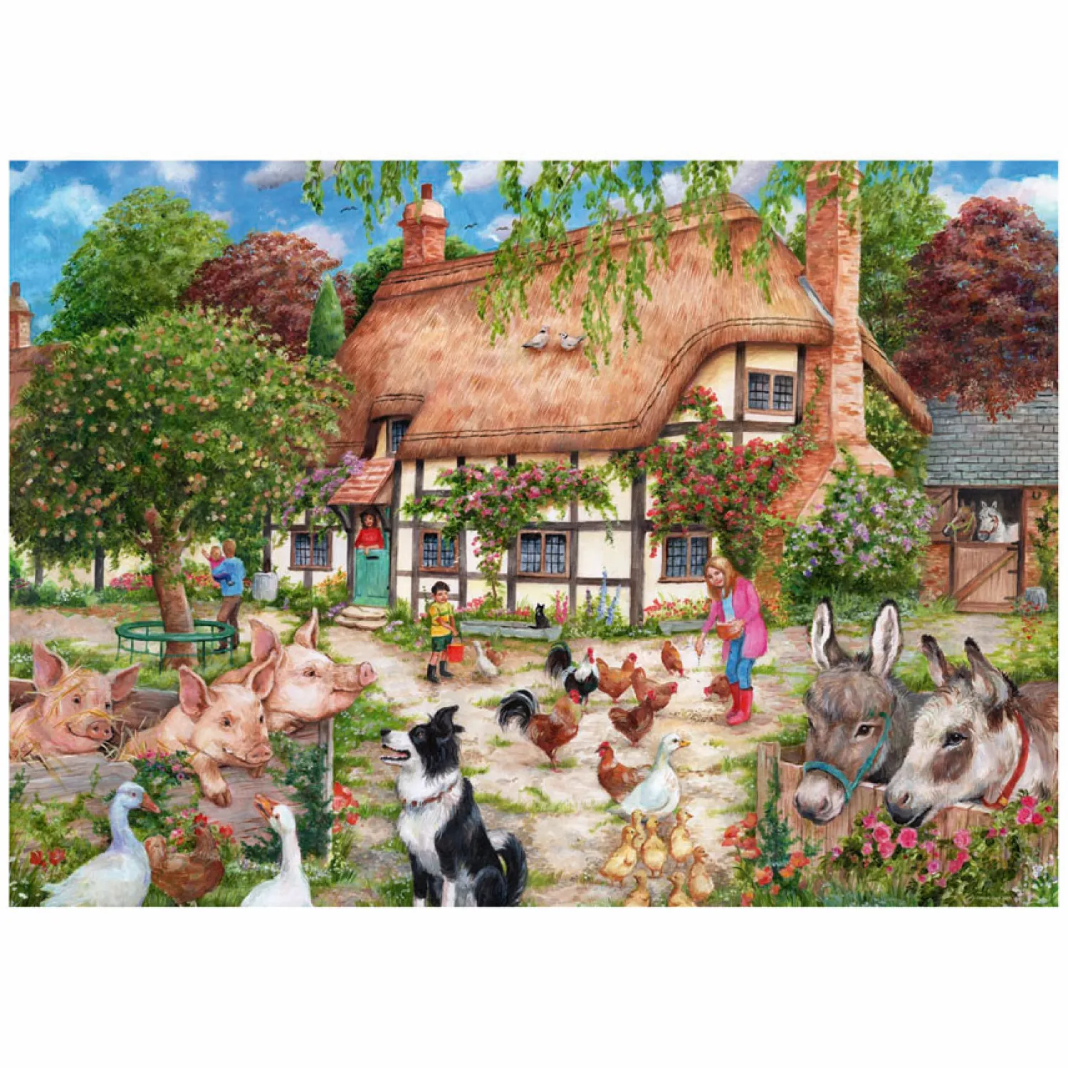 Legpuzzel Cottage Boerderij - 1000st.-Ravensburger