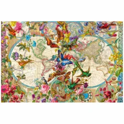 Legpuzzel Flora en Fauna Wereldkaart, 3000st.-Ravensburger