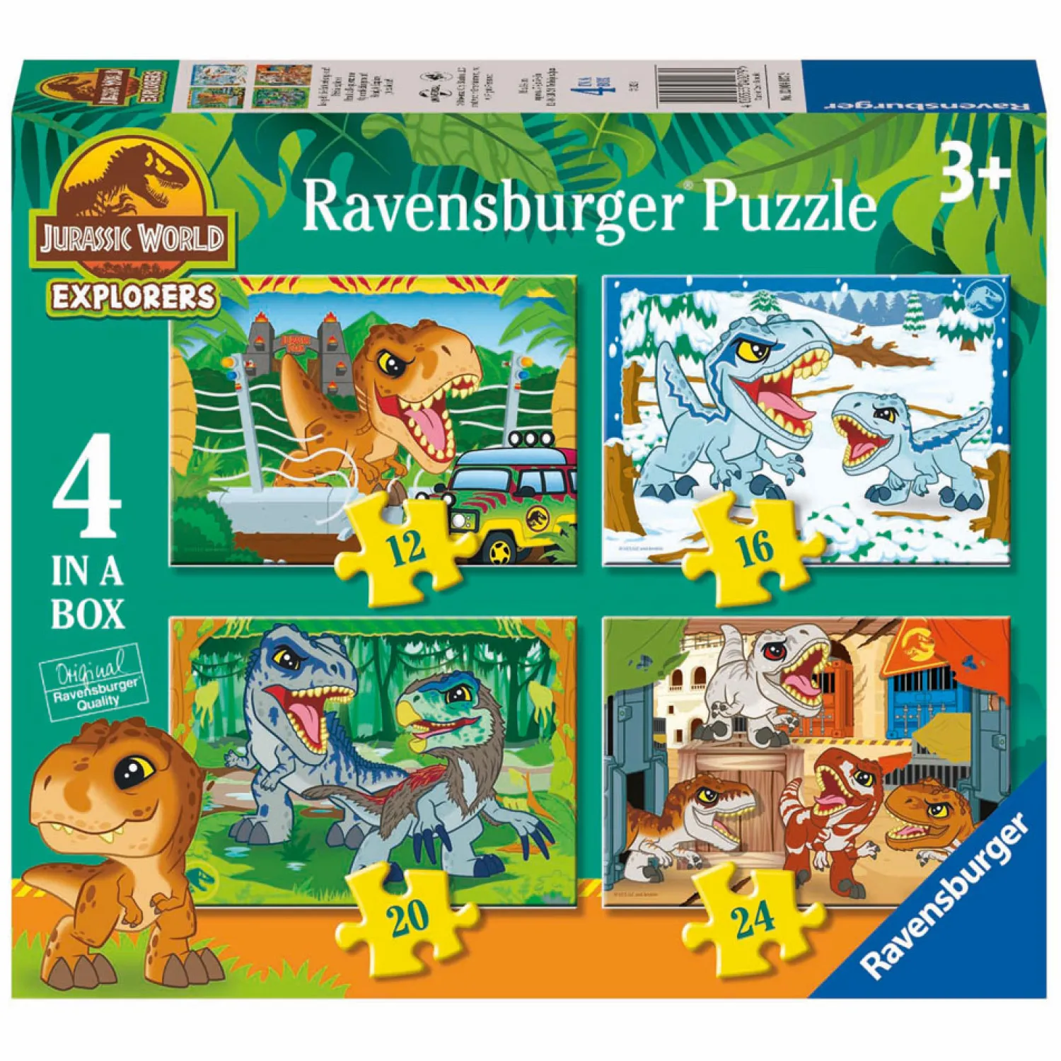 Legpuzzel Jurassic World Explorers - 4 Puzzels-Ravensburger Best