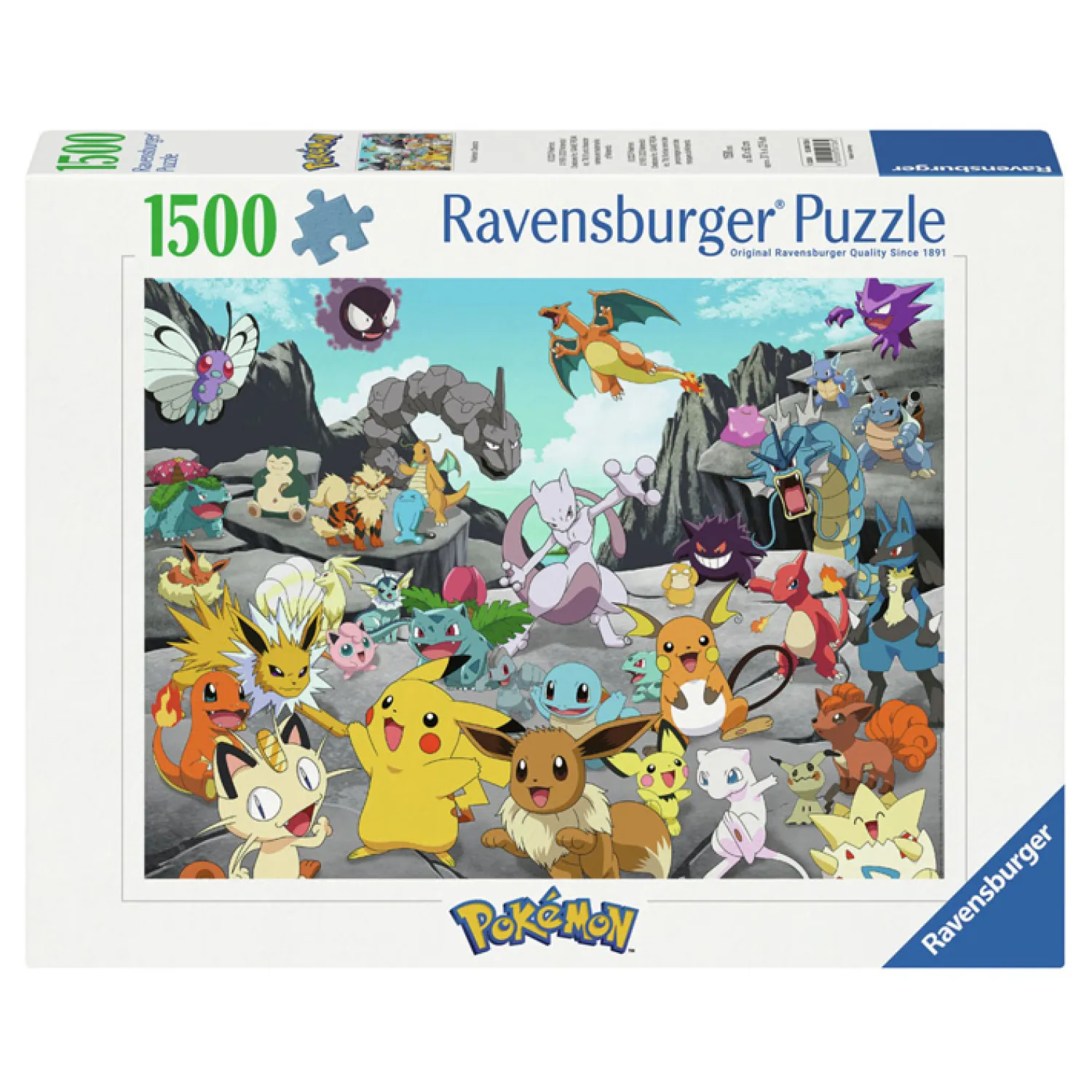 Ravensburger Legpuzzel Pokémon Classics, 1500st. Outlet