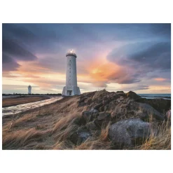 Legpuzzel Prachtige Lucht Boven de Vuurtoren van Akranes Ijsland, 1500st.-Ravensburger Online