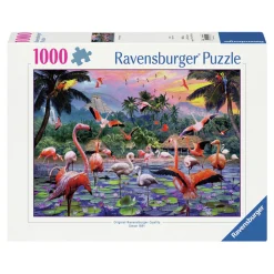 Ravensburger Legpuzzel Roze Flamingo's, 1000st. Outlet