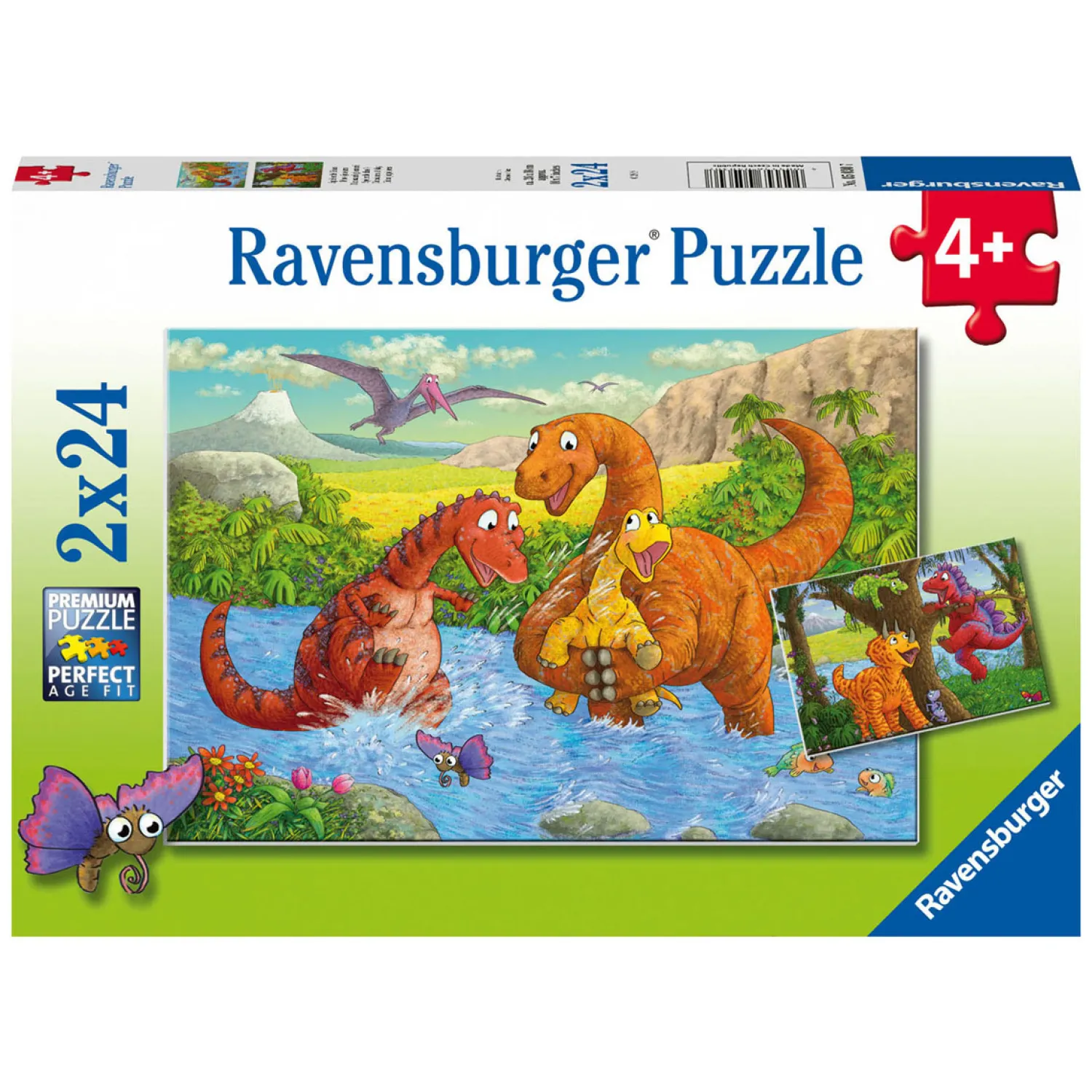 Legpuzzel Spelende Dino's, 2x24st.>Ravensburger Hot