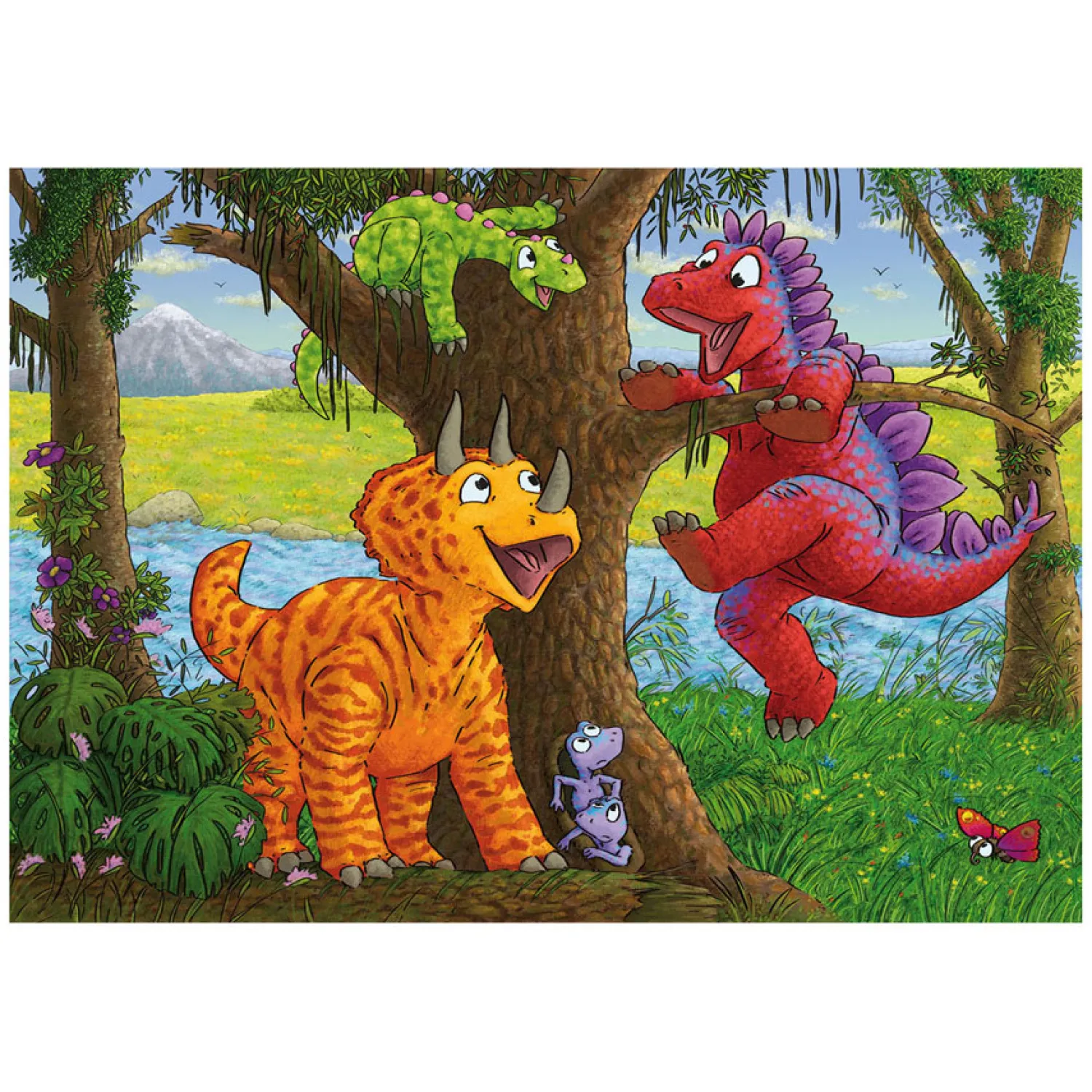 Legpuzzel Spelende Dino's, 2x24st.>Ravensburger Hot