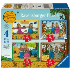 Legpuzzel Trouwerij op de Boerderij - 4 Puzzels-Ravensburger New