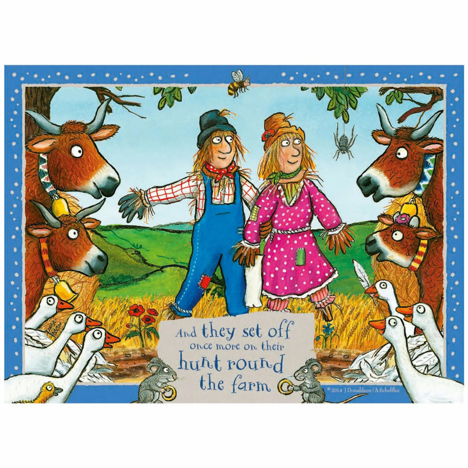 Legpuzzel Trouwerij op de Boerderij - 4 Puzzels-Ravensburger New