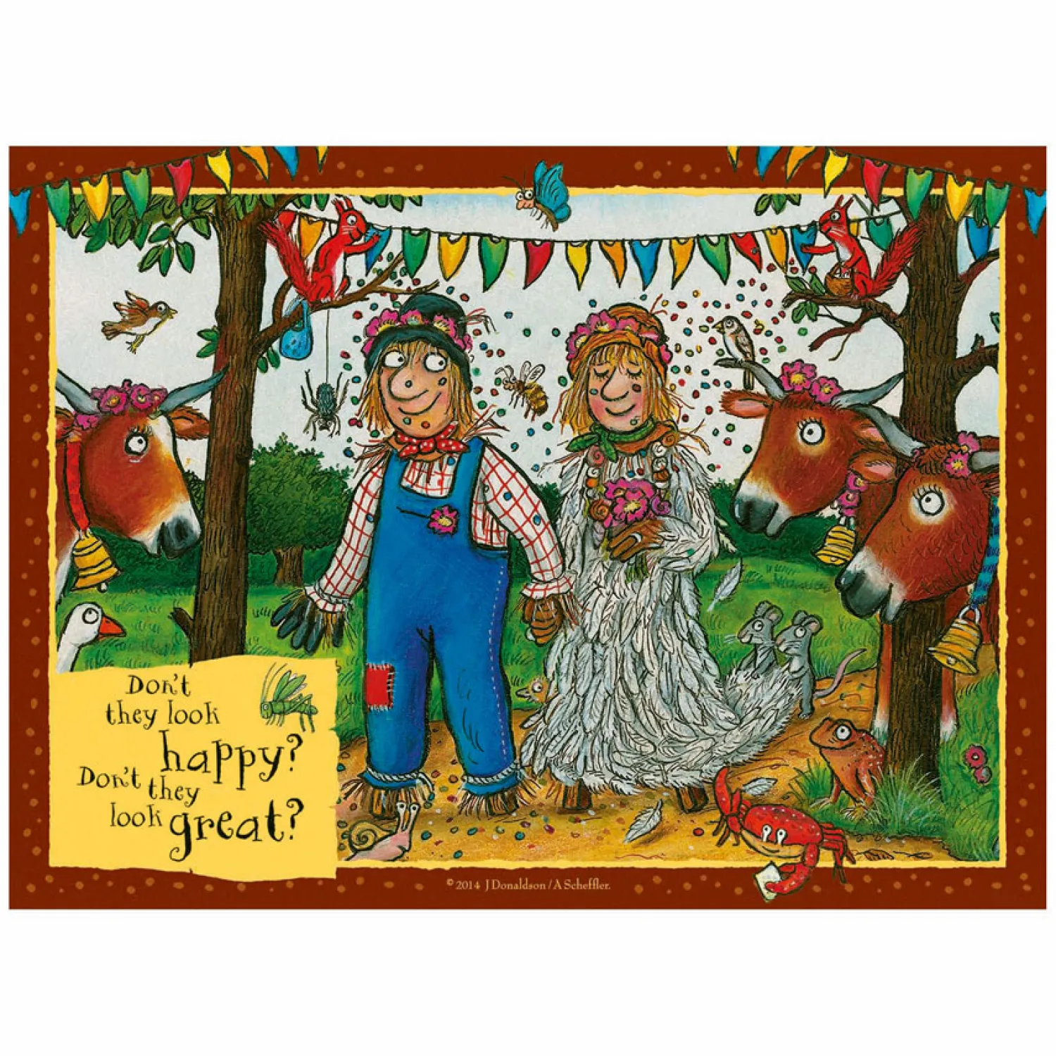 Legpuzzel Trouwerij op de Boerderij - 4 Puzzels-Ravensburger New