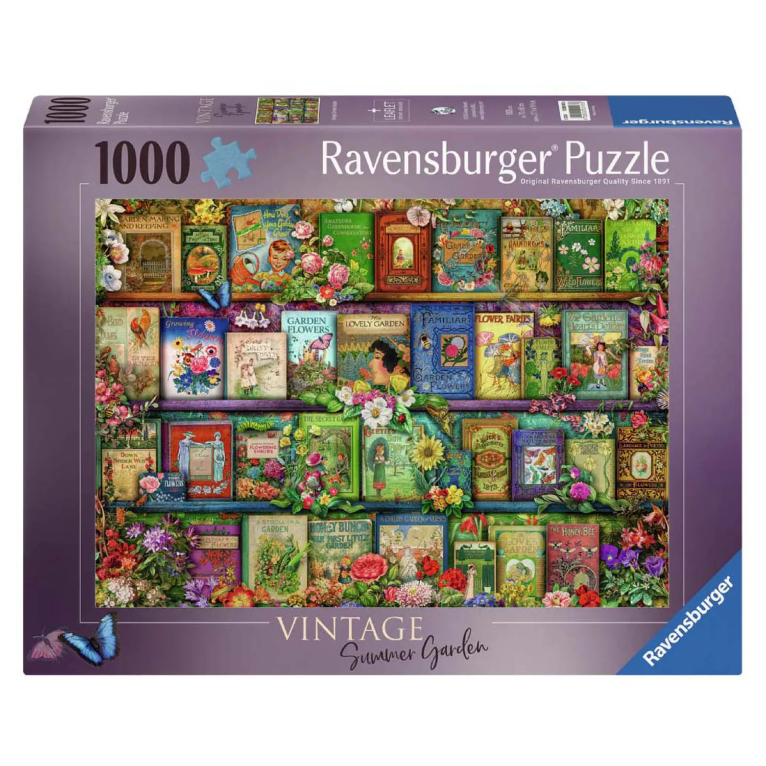 Legpuzzel Vintage Tuinboeken, 1000st.-Ravensburger Best