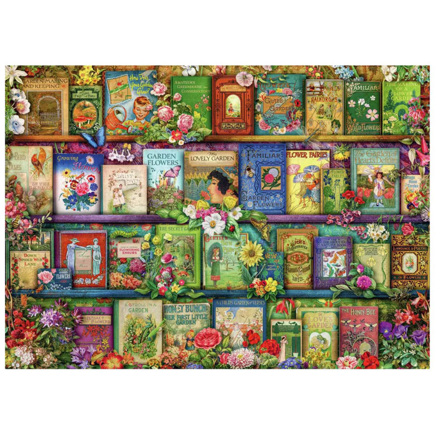 Legpuzzel Vintage Tuinboeken, 1000st.-Ravensburger Best