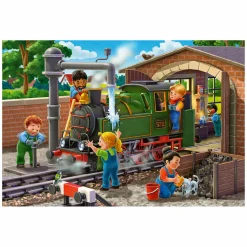 Ravensburger Legpuzzel Vliegtuig en Trein Reparatie, 2x24st. Sale