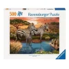 Legpuzzel Zebra's Bij de Drinkplaats, 1000st.-Ravensburger