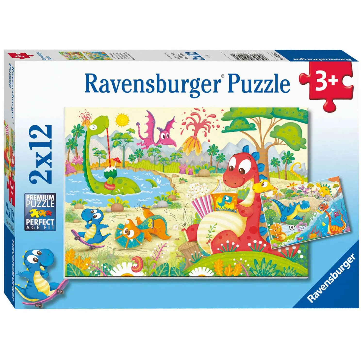 Lievelingsdino's Puzzel, 2x12st.-Ravensburger Outlet