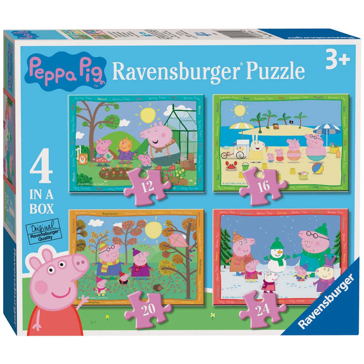 Peppa Pig Seizoenen Puzzel, 4in1>Ravensburger Best