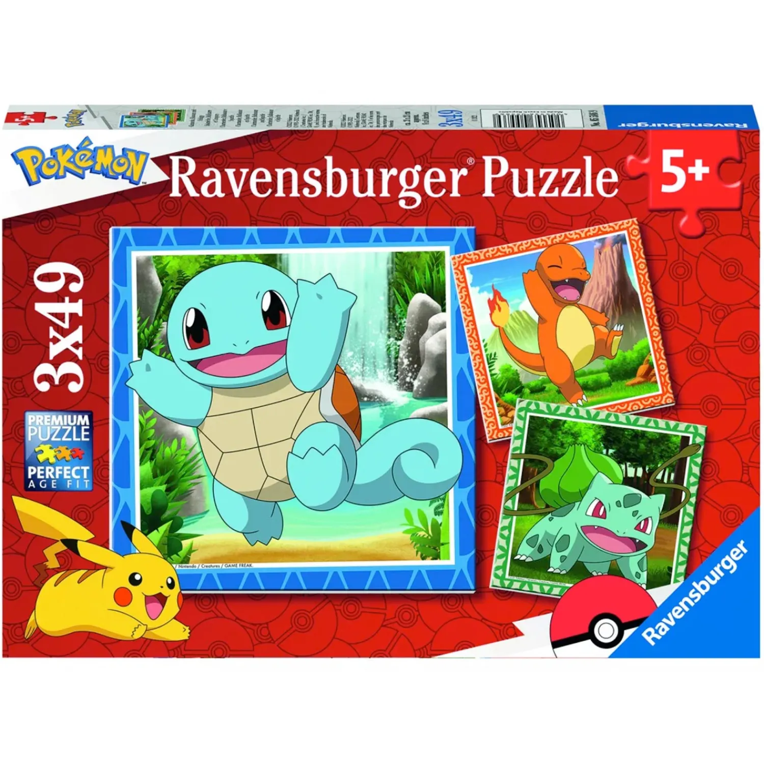 Pokémon: Charmander, Bulbasaur and Squirtle-Ravensburger Online
