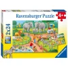 Ravensburger Puzzel Een dag in de Dierentuin, 2x24st. Online