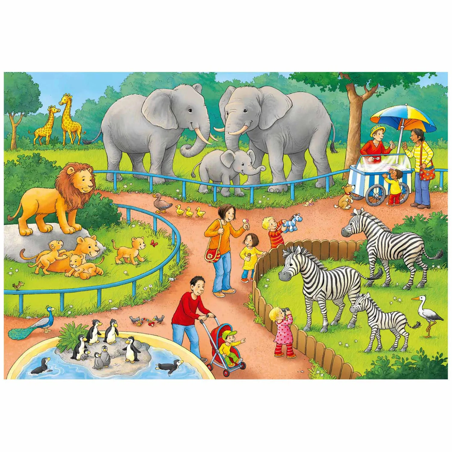 Ravensburger Puzzel Een dag in de Dierentuin, 2x24st. Online