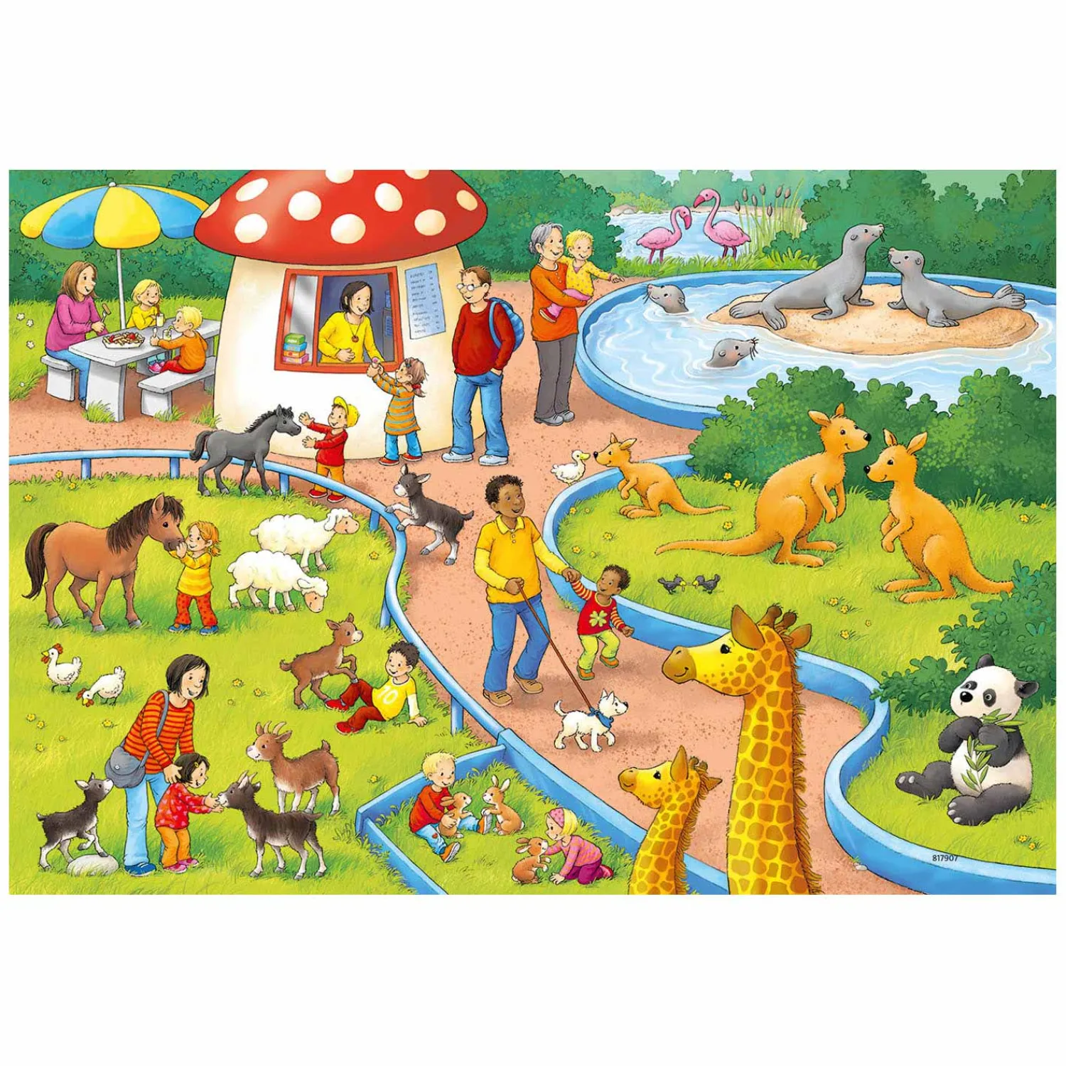 Ravensburger Puzzel Een dag in de Dierentuin, 2x24st. Online