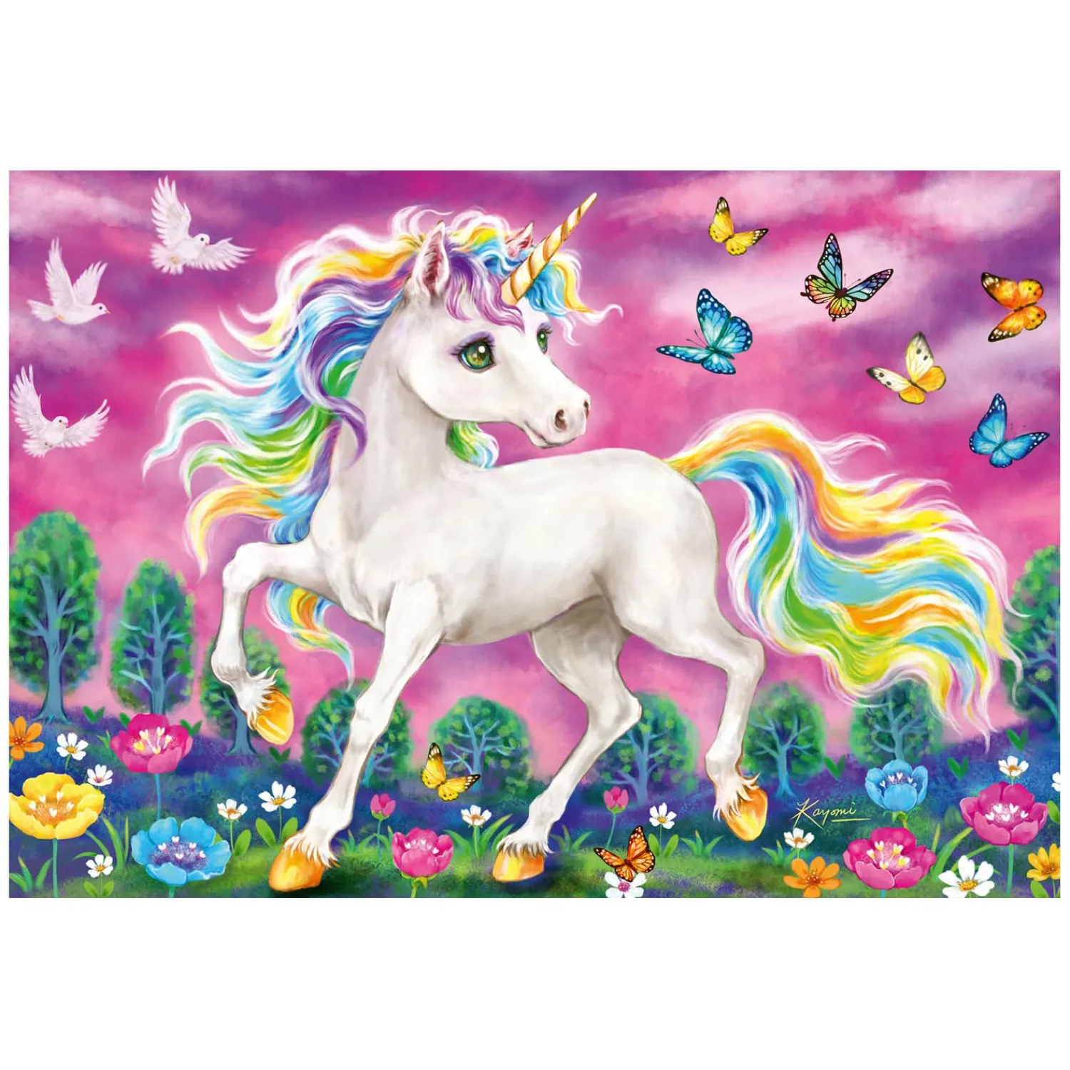 Puzzel Eenhoorn en Pegasus, 2x24st.-Ravensburger