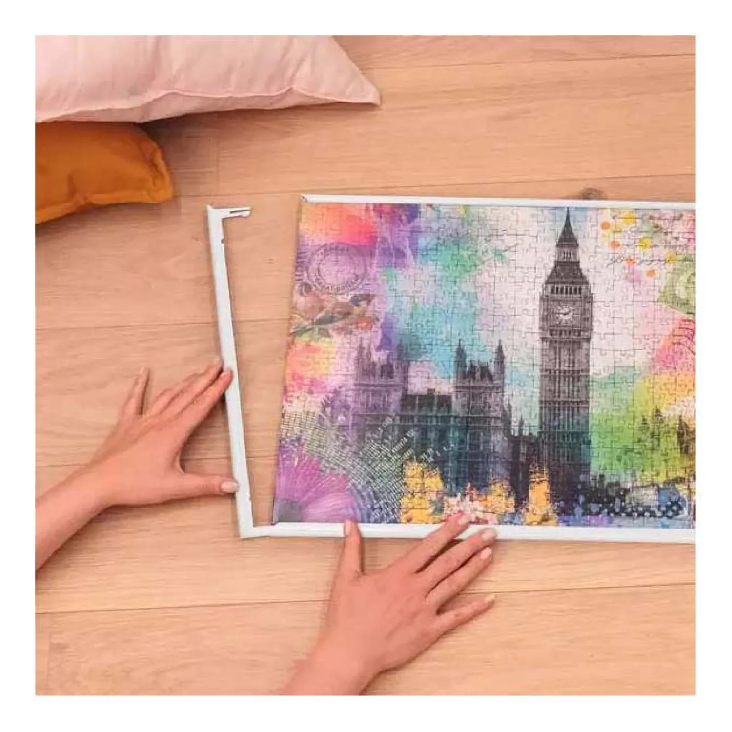 Puzzel Lijst 500 Stukjes Puzzel Wit-Ravensburger Hot