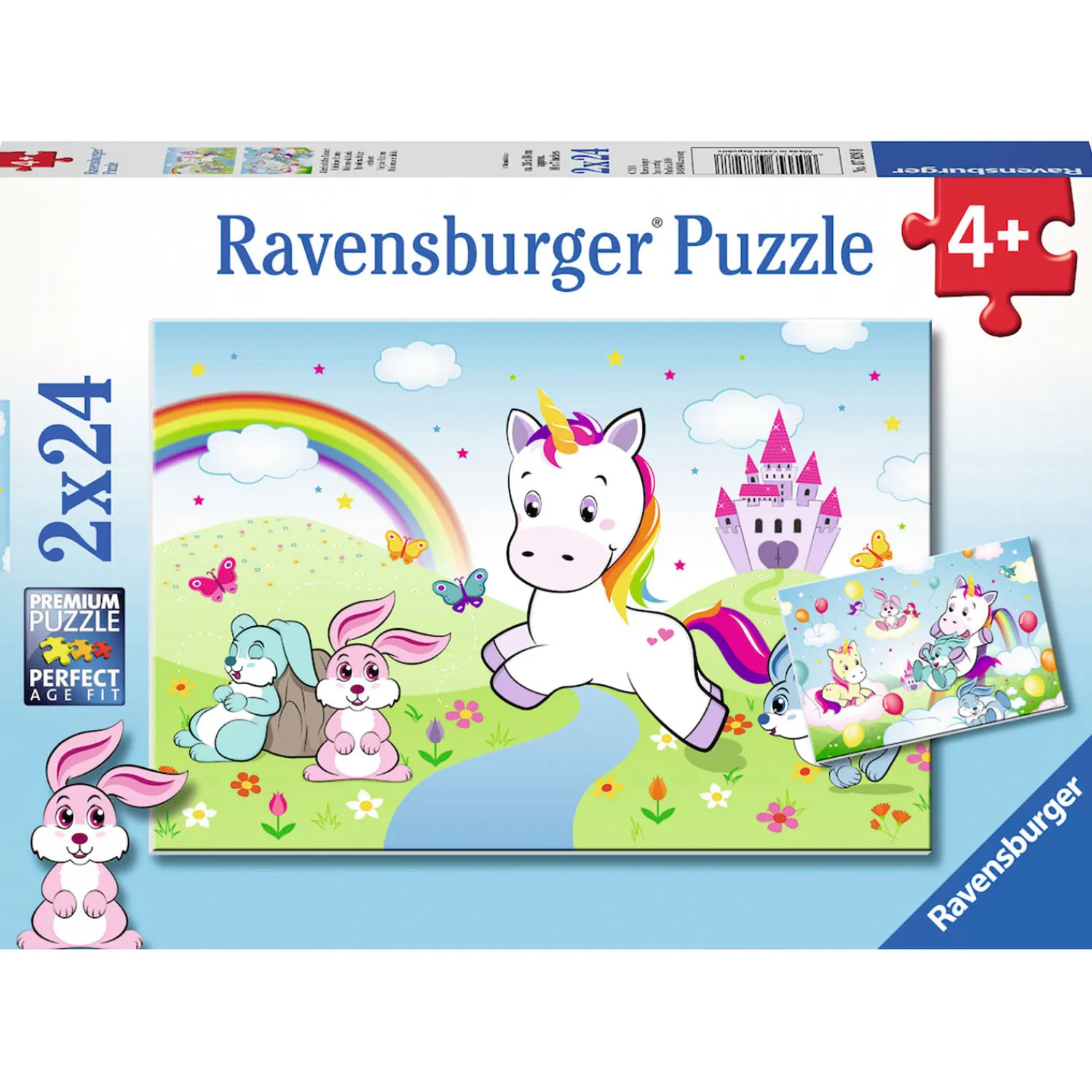 Sprookjesachtige Eenhoorn Puzzel, 2x24st.-Ravensburger Outlet
