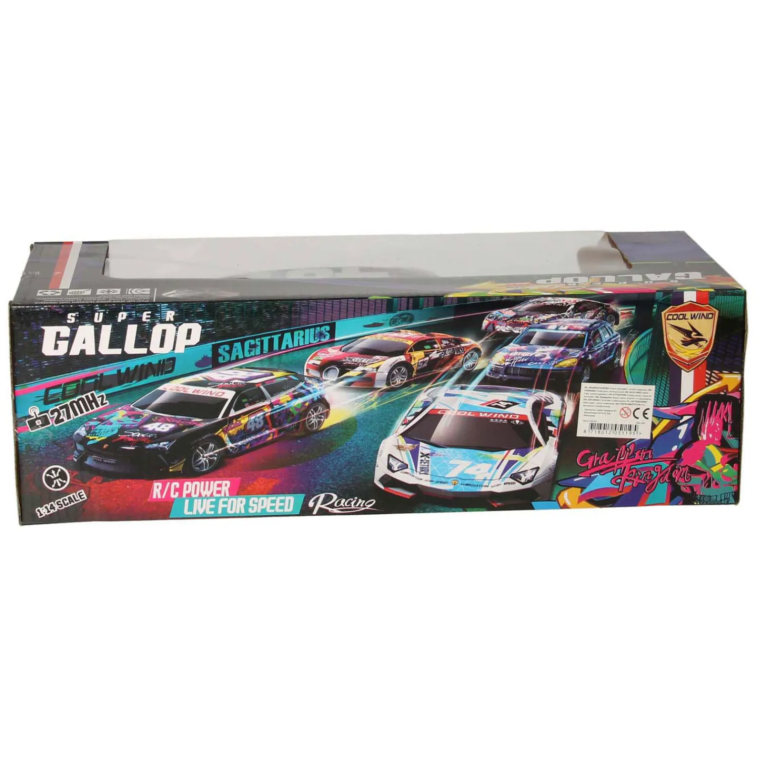 RC Bestuurbare Racewagen Softbody Graffity- Hot